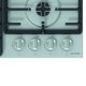 Gorenje G641X piano cottura Nero, Acciaio inox Da incasso Gas 4 Fornello(i) 3