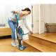 Black & Decker CUA525BH-QW scopa elettrica Aspirapolvere verticale Batteria Secco Ciclonico Senza sacchetto 1 L Blu, Titanio 2,5 Ah 21