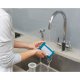 Black & Decker CUA525BH-QW scopa elettrica Aspirapolvere verticale Batteria Secco Ciclonico Senza sacchetto 1 L Blu, Titanio 2,5 Ah 30
