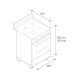 Bertazzoni La Germania Americana AMN604MFESWE cucina Elettrico Gas Bianco 3