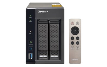 QNAP TS-253A NAS Tower Intel® Celeron® N3150 8 GB DDR3L 0 TB QNAP Turbo System Nero