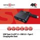 CLUB3D Mini Dock USB Type-C to Displayport1.2 + USB3.0 + USB Type C Charging 3