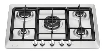 Nardi VG55EAVX piano cottura Bianco Da incasso Gas 5 Fornello(i)