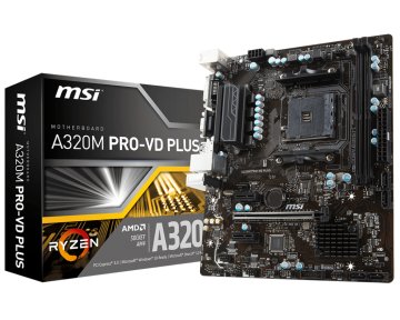 MSI A320M PRO-VD PLUS AMD A320 Socket AM4 micro ATX