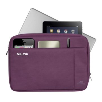 Nilox NXSLB133PPL borsa per laptop 33,8 cm (13.3") Custodia a tasca Viola