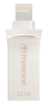 Transcend JetFlash 32GB JetDrive Go 500 unità flash USB USB Type-A / Lightning 3.2 Gen 1 (3.1 Gen 1) Argento