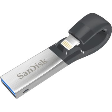 SanDisk iXpand unità flash USB 128 GB USB Type-A / Lightning 3.2 Gen 1 (3.1 Gen 1) Nero, Argento