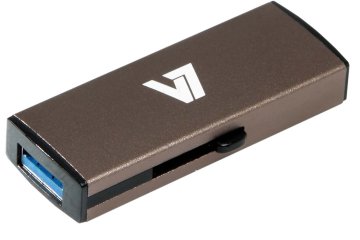 V7 Slide-In USB 3.0 Flash Drive 8GB grigio