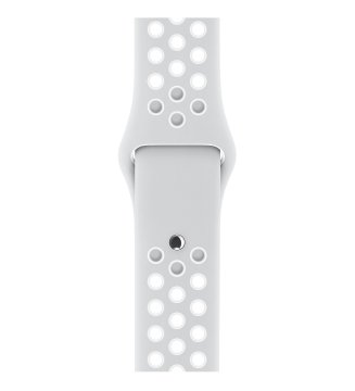 Apple Cinturino Nike Sport platino/bianco (38 mm)