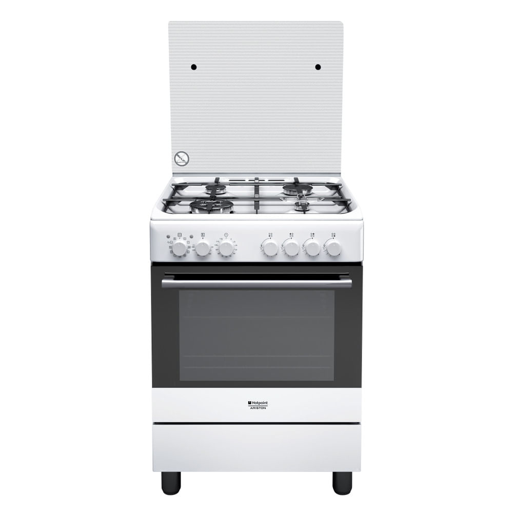84384 - Hotpoint H6TMH2AF (W) IT cucina Gas Bianco A - Cucine a gas -  Cottura - Negozi Elettronica Roma - Radionovelli