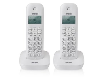 Brondi Gala Twin Telefono DECT Identificatore di chiamata Bianco