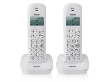 Brondi Gala Twin Telefono DECT Identificatore di chiamata Bianco