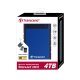 Transcend StoreJet 25H3 disco rigido esterno 4 TB Blu, Blu marino 4