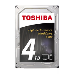 Toshiba X300 4TB disco rigido interno 7200 Giri/min 128 MB 3.5" Serial ATA III