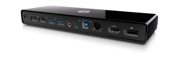 HP 3005pr USB3 Port Replicator Cablato USB 3.2 Gen 1 (3.1 Gen 1) Type-A Nero