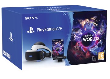 Sony PS VR + Camera + VR Worlds (voucher) Occhiali immersivi FPV 610 g Nero, Bianco