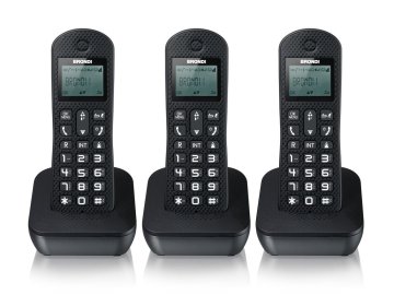 Brondi Mariot Trio Telefono DECT Identificatore di chiamata Nero