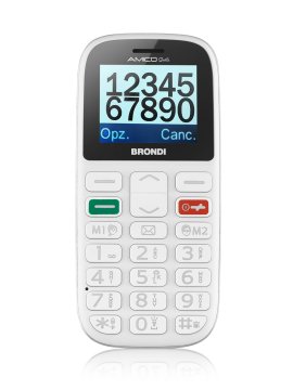 Brondi Amico Gentile + 4,5 cm (1.77") Bianco Telefono cellulare basico