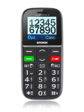 Brondi Amico Gentile + 4,5 cm (1.77") Nero Telefono cellulare basico