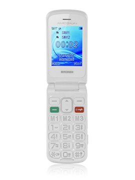 Brondi 10273901 cellulare 6,1 cm (2.4") 88 g Bianco Telefono per anziani