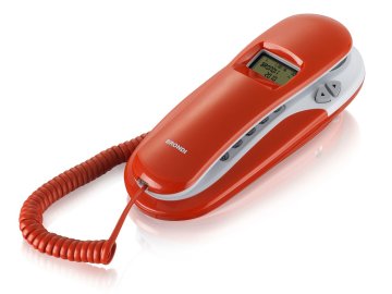 Brondi KENOBY CID Telefono analogico Identificatore di chiamata Rosso, Bianco