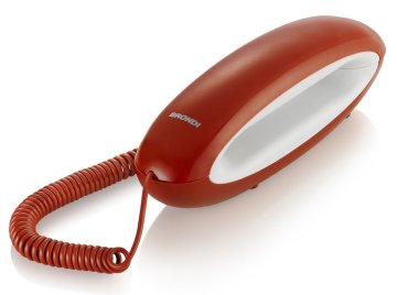 Brondi Dolphin Telefono analogico Rosso, Bianco