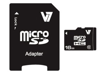 V7 Micro SDHC 16GB Classe 10 + adattatore SD