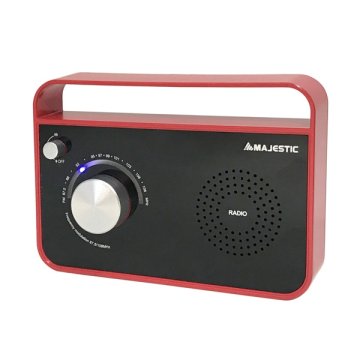 New Majestic RT-191 AX Portatile Analogico Nero, Rosso