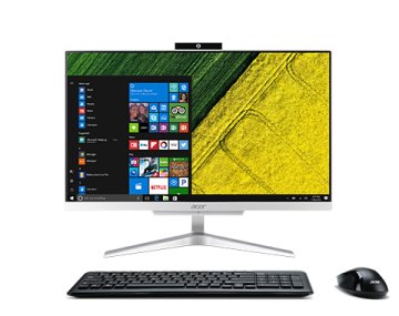 Acer Aspire C22-860 Intel® Core™ i5 i5-7200U 54,6 cm (21.5") 1920 x 1080 Pixel PC All-in-one 4 GB DDR4-SDRAM 1 TB HDD Windows 10 Pro Wi-Fi 5 (802.11ac) Argento