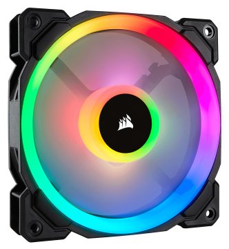 Corsair LL120 RGB Case per computer Ventilatore 12 cm Nero, Bianco