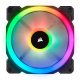 Corsair LL120 RGB Case per computer Ventilatore 12 cm Nero, Bianco 9