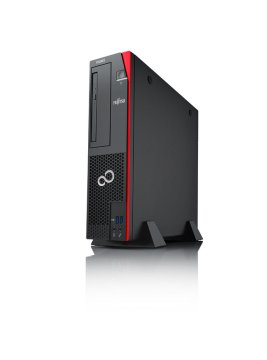 Fujitsu CELSIUS J550/2 Intel® Core™ i7 i7-7700 16 GB DDR4-SDRAM 256 GB SSD NVIDIA® Quadro® P1000 Windows 10 Pro SFF Stazione di lavoro Nero, Rosso