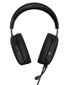 Corsair HS50 Auricolare Cablato A Padiglione Gaming Nero, Carbonio