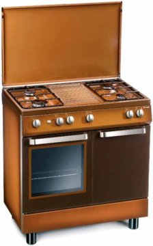 Tecnogas D 833 CS Cucina Elettrico Gas Marrone