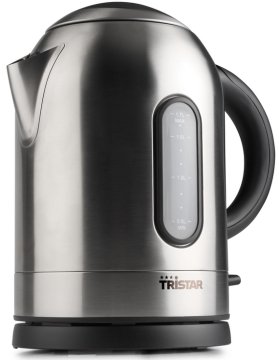 Tristar WK-3220 bollitore elettrico 1,7 L 2400 W Nero, Acciaio inossidabile