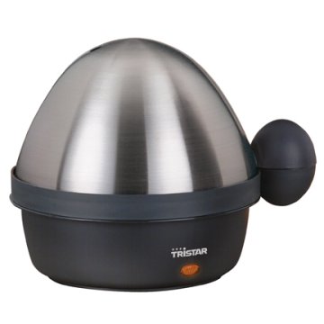 Tristar EK-3075 Pentolino per uova 7 uovo/uova 350 W Nero, Acciaio inossidabile