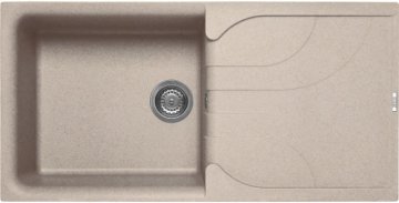 Elleci Ego 480 Lavello montato su piano Rettangolare Granitek