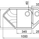 Elleci Ego Corner Lavello montato su piano Angolo Metaltek 3