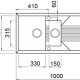 Elleci Tekno 475 Lavello montato su piano Rettangolare Metaltek 3