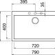 Elleci Quadra 130 G62 Lavello montato su piano Rettangolare Granitek 3