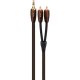AudioQuest 0.6m Big Sur 3.5mm - 2xRCA cavo audio 0,6 m Nero 2