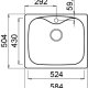 Elleci Fox 200 M73 Lavello montato su piano Rettangolare Metaltek 3