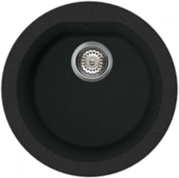 Elleci Fox ROUND 59 Antracite Lavello montato su piano Cerchio Granitek