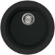Elleci Fox ROUND 59 Antracite Lavello montato su piano Cerchio Granitek 2