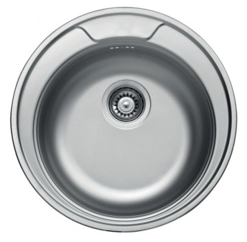 Elleci Sky Round 510 Lavello montato su piano Cerchio Acciaio inox