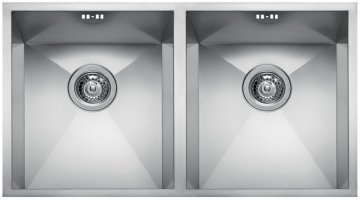 Elleci Square 720 2V Lavello sottopiano Rettangolare Acciaio inox