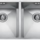 Elleci Square 720 2V Lavello sottopiano Rettangolare Acciaio inox 2