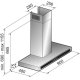 Elleci Plana 900 Cappa aspirante a parete Acciaio inox 703 m³/h 3