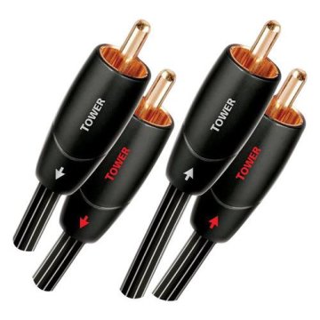 AudioQuest 1m Tower RCA cavo audio 2 x RCA Nero