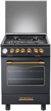 Tecnogas D664MN cucina Elettrico Gas Nero